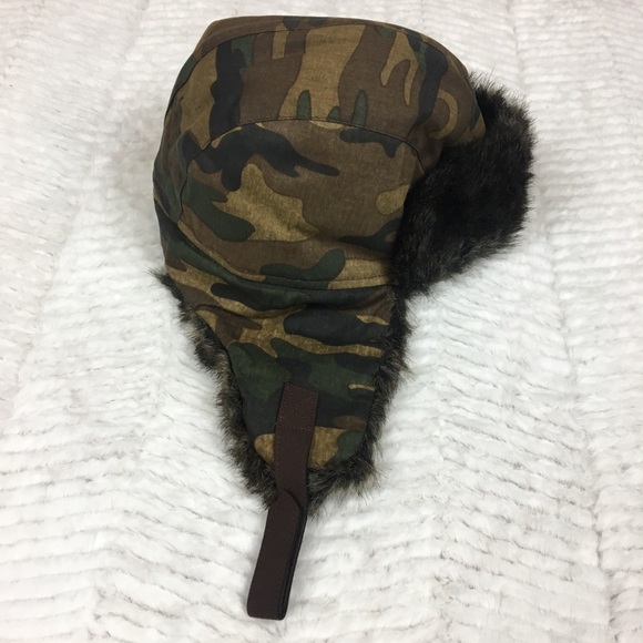 Merona Accessories - Merona Camouflage Aviator Hat Earflap Faux Fur OS